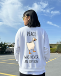 Crewneck Duck Peace White