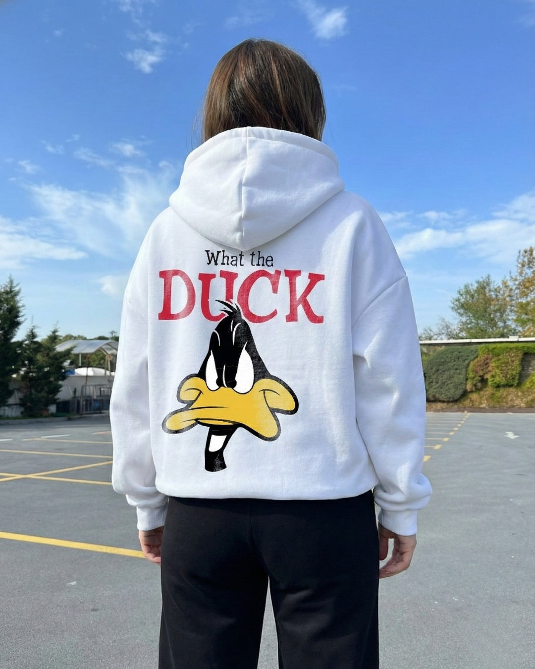 Hoodie What's the duck White