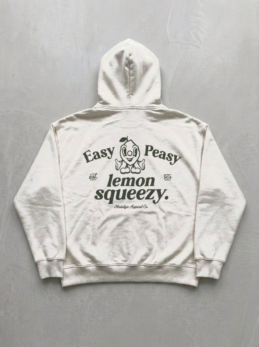 Easy Peasy Lemon Squeezy Hoodie - Off-White - back