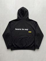 Learn To Say No Hoodie - Black - back