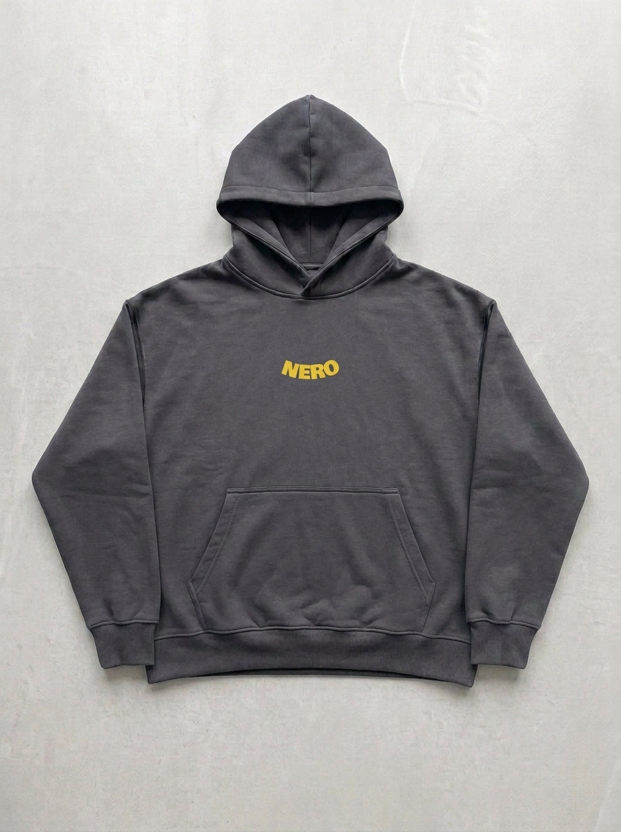 Learn To Say No Hoodie - Smoked - front
