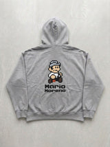 Mario Moreno Pixel Hoodie - Silver - back