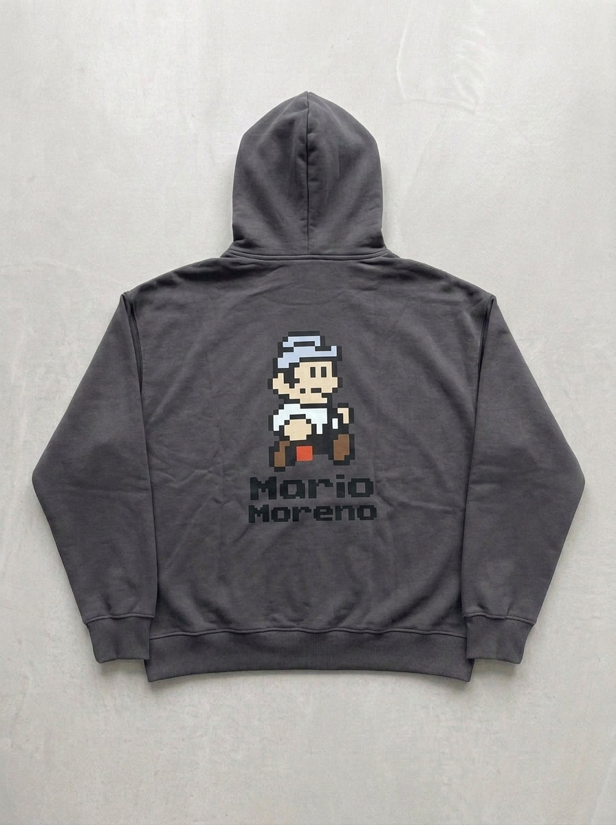 Mario Moreno Pixel Hoodie - Smoked - back