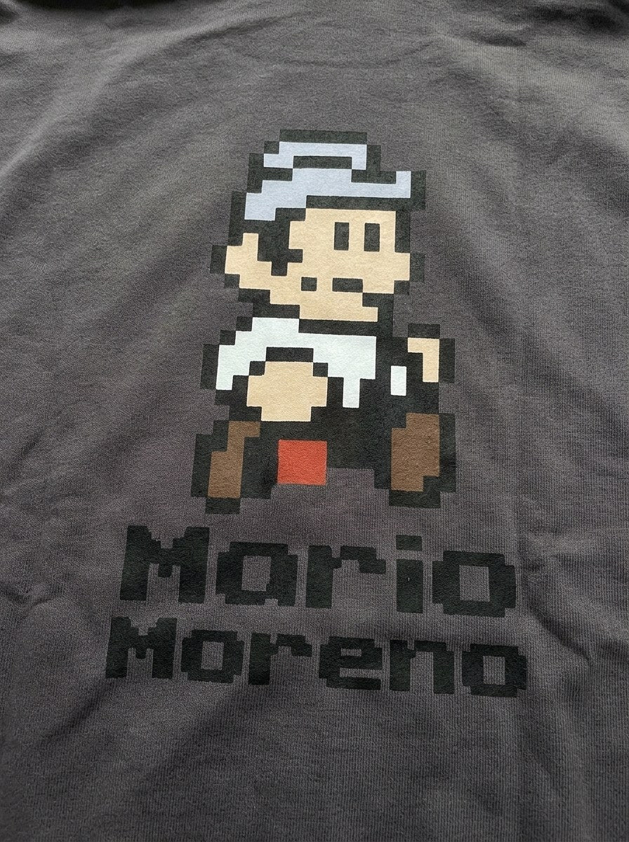 Mario Moreno Pixel Hoodie - Smoked - back print close-up