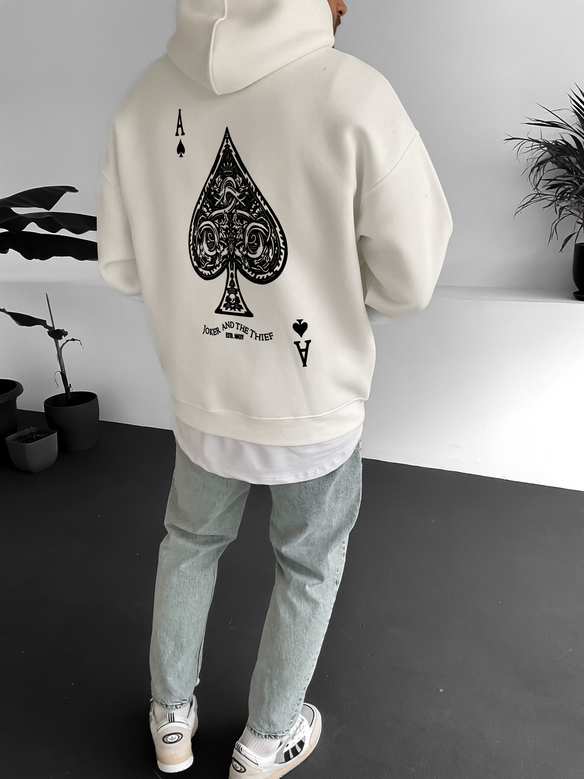 Off-White "Ace" Printed Oversize Hoodie - Broek