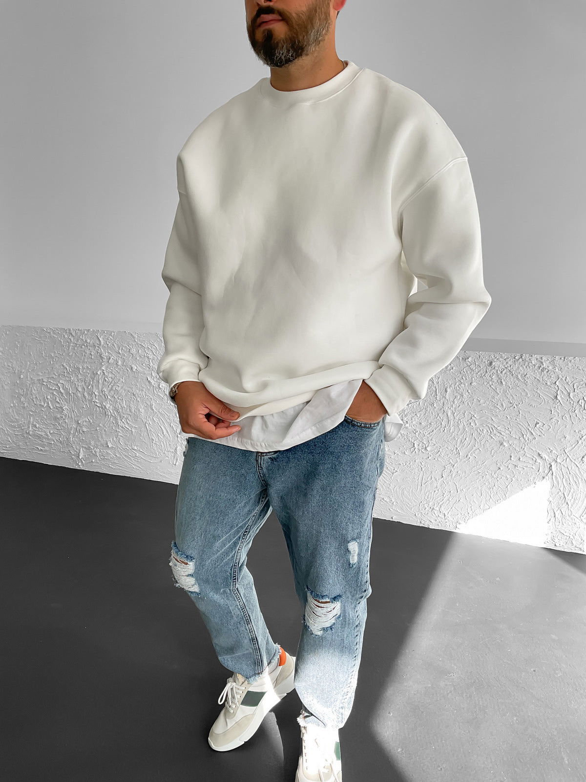 Off-White Basic Oversize Sweatshirt - Broek
