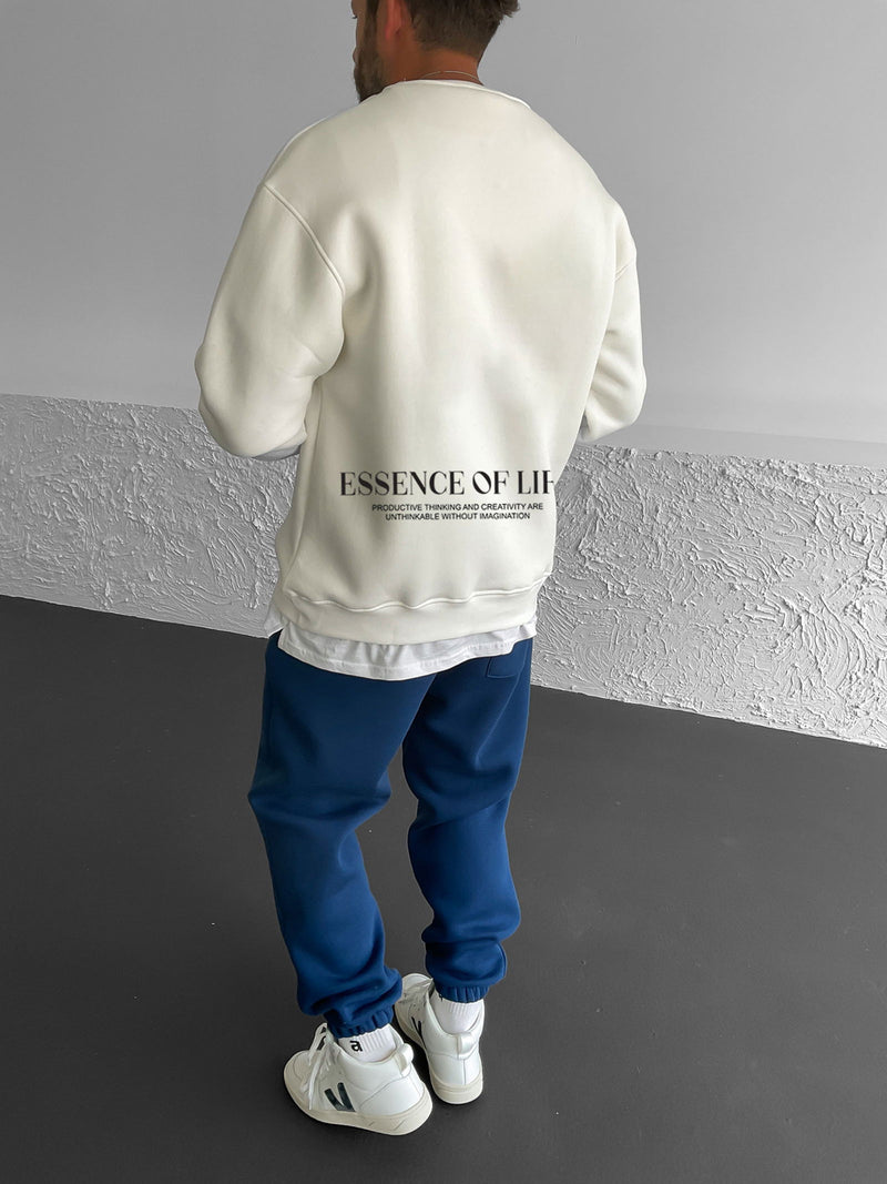 Off-White "Essence" Printed Oversize Sweatshirt