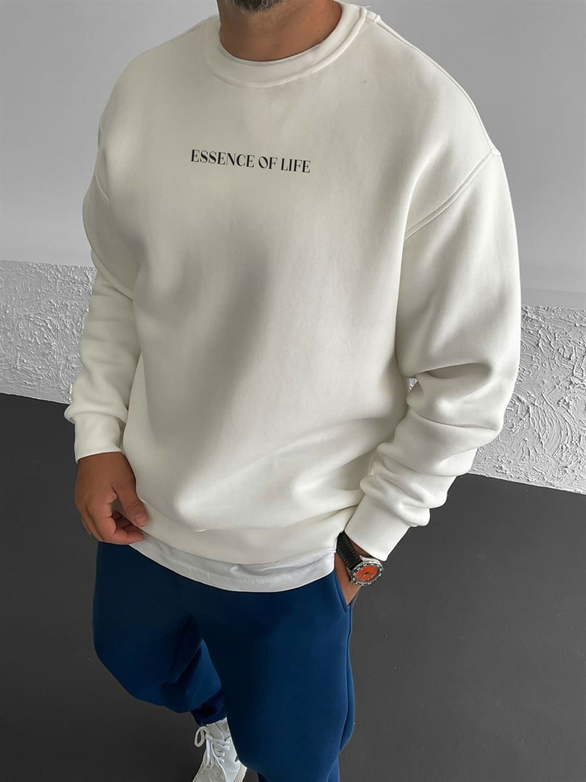 Off-White "Essence" Printed Oversize Sweatshirt - Broek