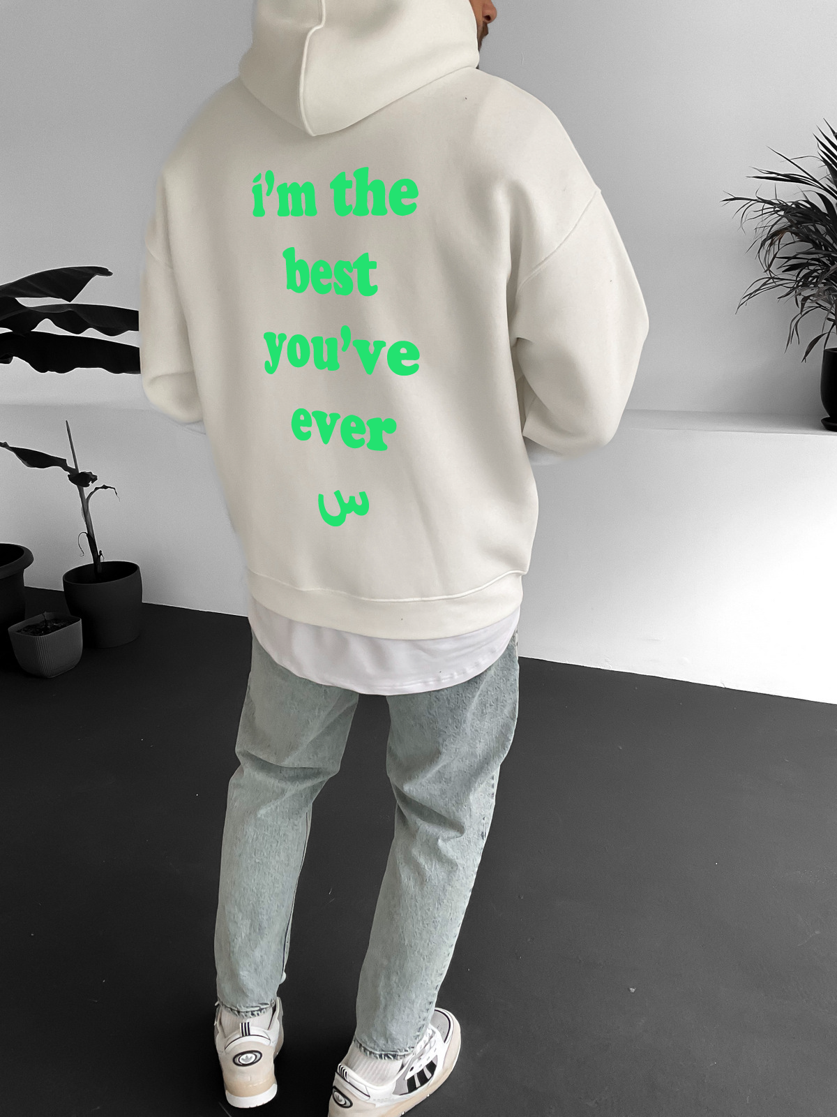 Off-White "Exceptional" Printed Oversize Hoodie - Broek