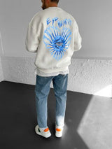 Off-White "Eye Hearts" Printed Oversize Sweatshirt - Broek