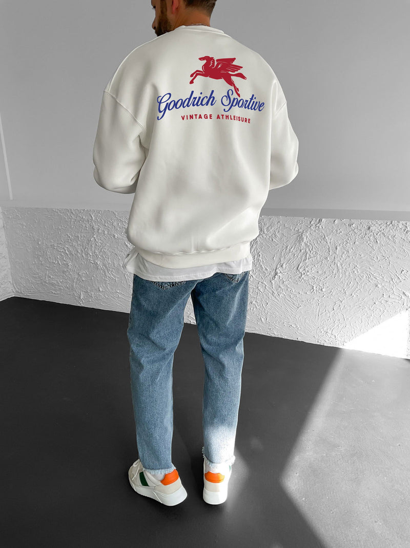 Off-White "Good Rich" Printed Oversize Sweatshirt