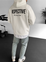 Off-White "Respective " Printed Oversize Hoodie - Broek