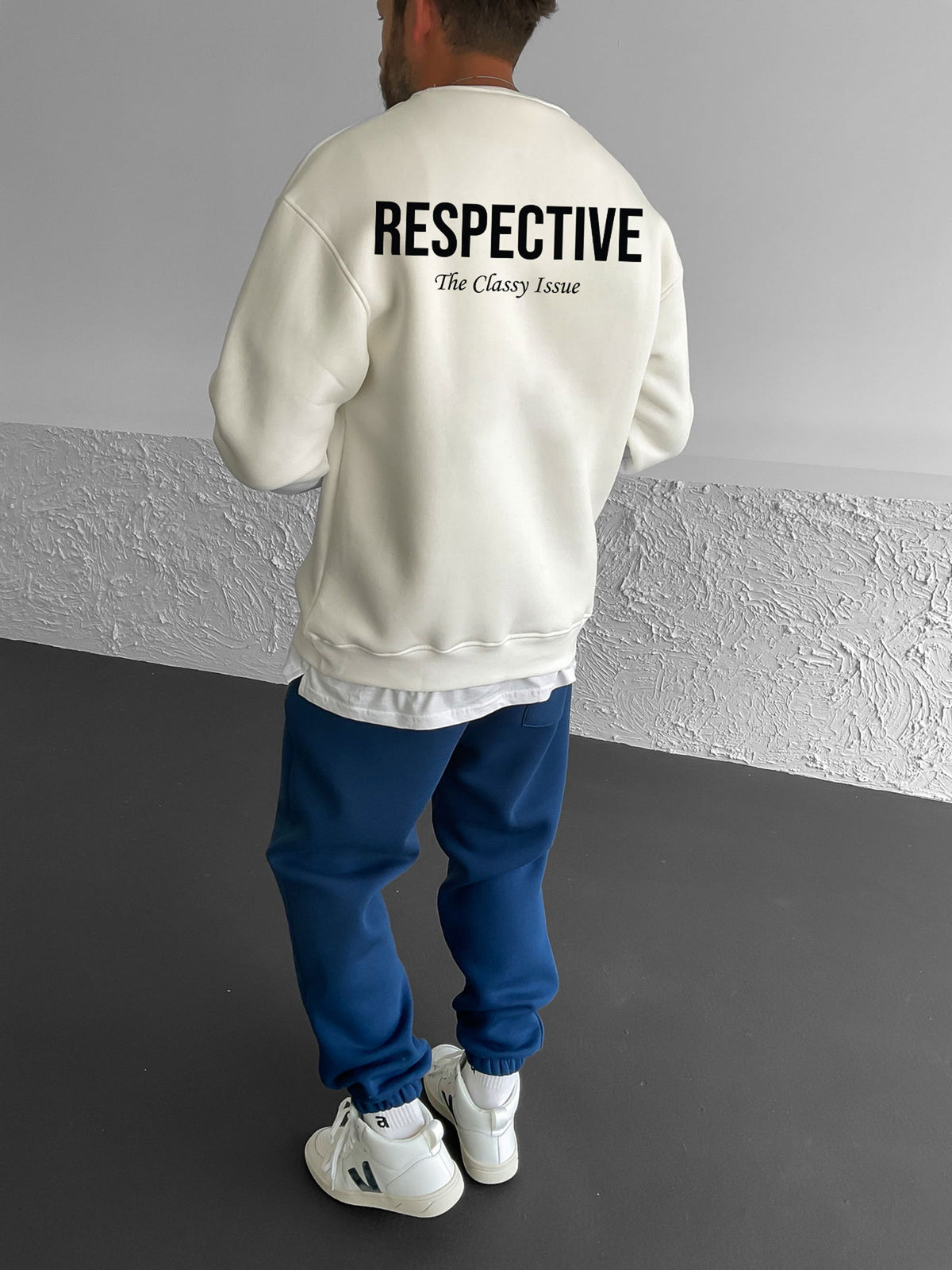 Off-White "Respective " Printed Oversize Sweatshirt - Broek