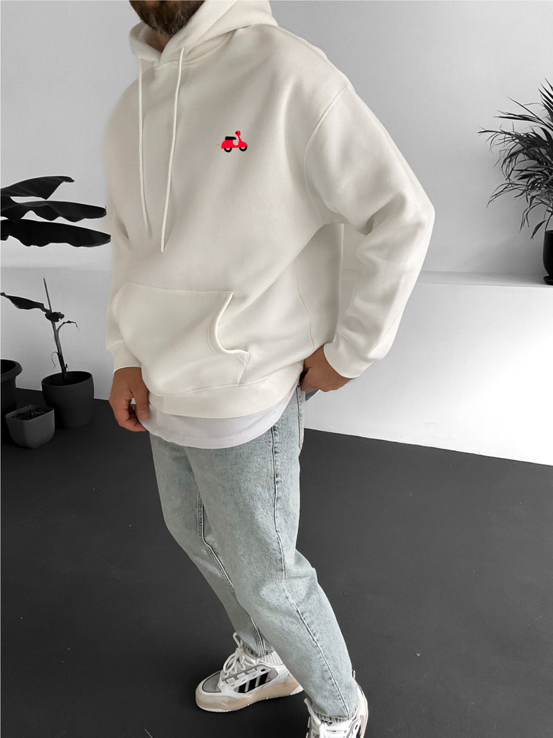 Off-White "Scooter" Printed Oversize Hoodie