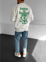 Off-White "Self-improvement" Printed Oversize Sweatshirt - Broek