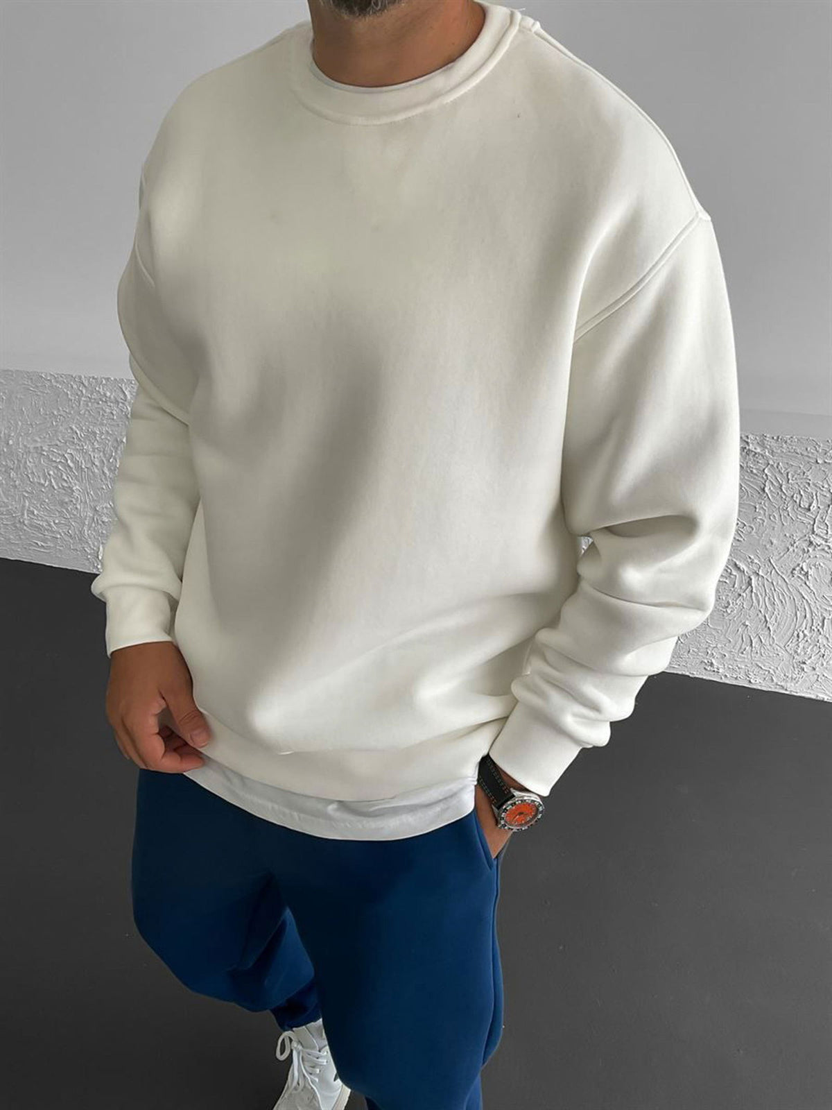 Off-White "What" Printed Oversize Sweatshirt - Broek