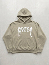 Reverse Gothic Hoodie - Beige - front