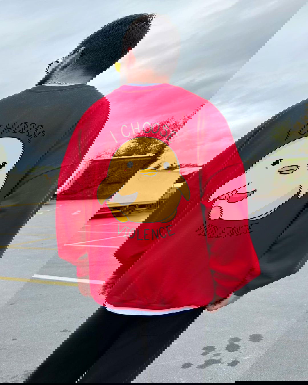 Crewneck Violence Red