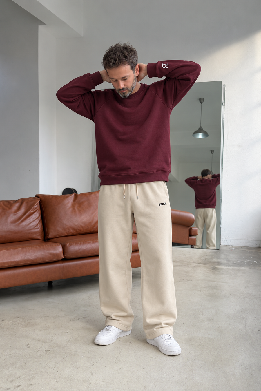Burgundy + Beige