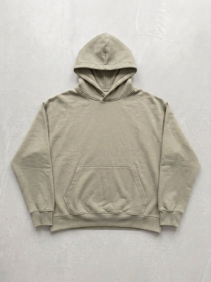 Skull & Snake Hoodie - Beige - front