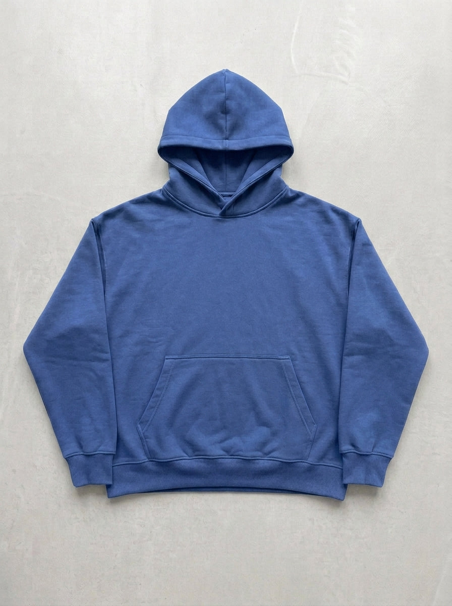 Skull & Snake Hoodie - Baby Blue - front