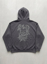 Skull & Snake Hoodie - Smoked - back