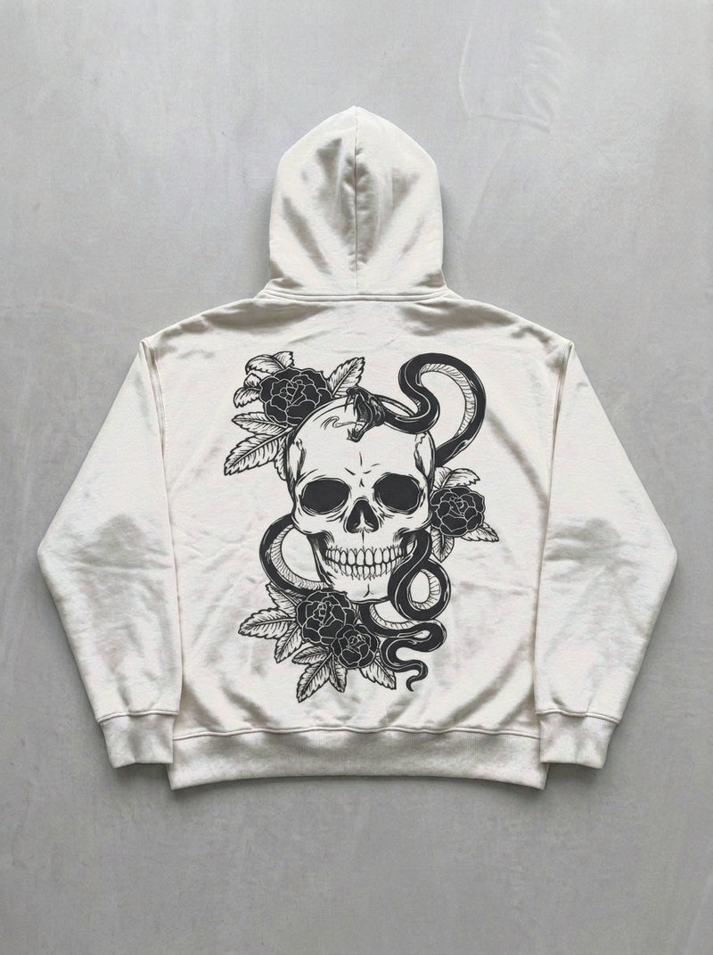 Skull & Snake Hoodie - Off-White