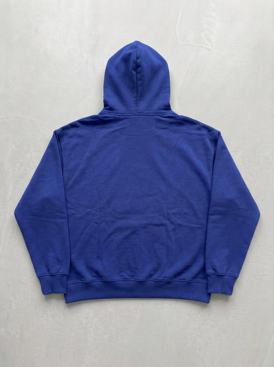 Double Smiley Hoodie - Royal Blue - back