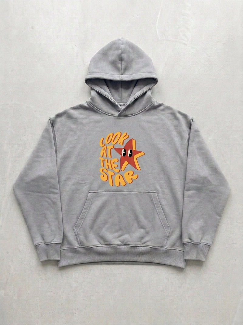 Look At The Star Hoodie - Silver
