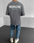 Smoked Respective Printed Oversize T-Shirt - Broek
