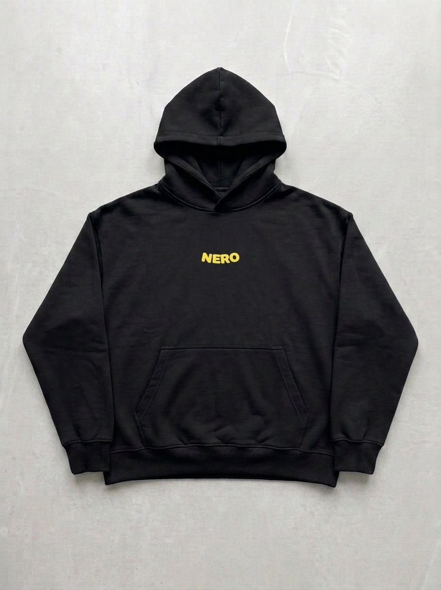 Tired See You Hoodie - Black - front