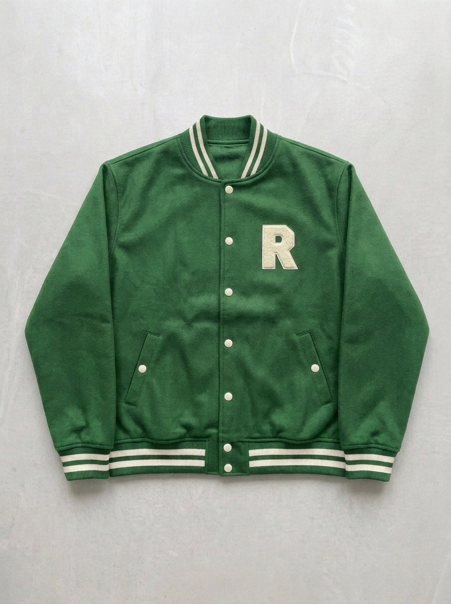Varsity Jacket - Green - front