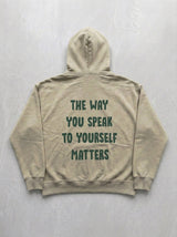 The Way You Speak Hoodie - Beige - back