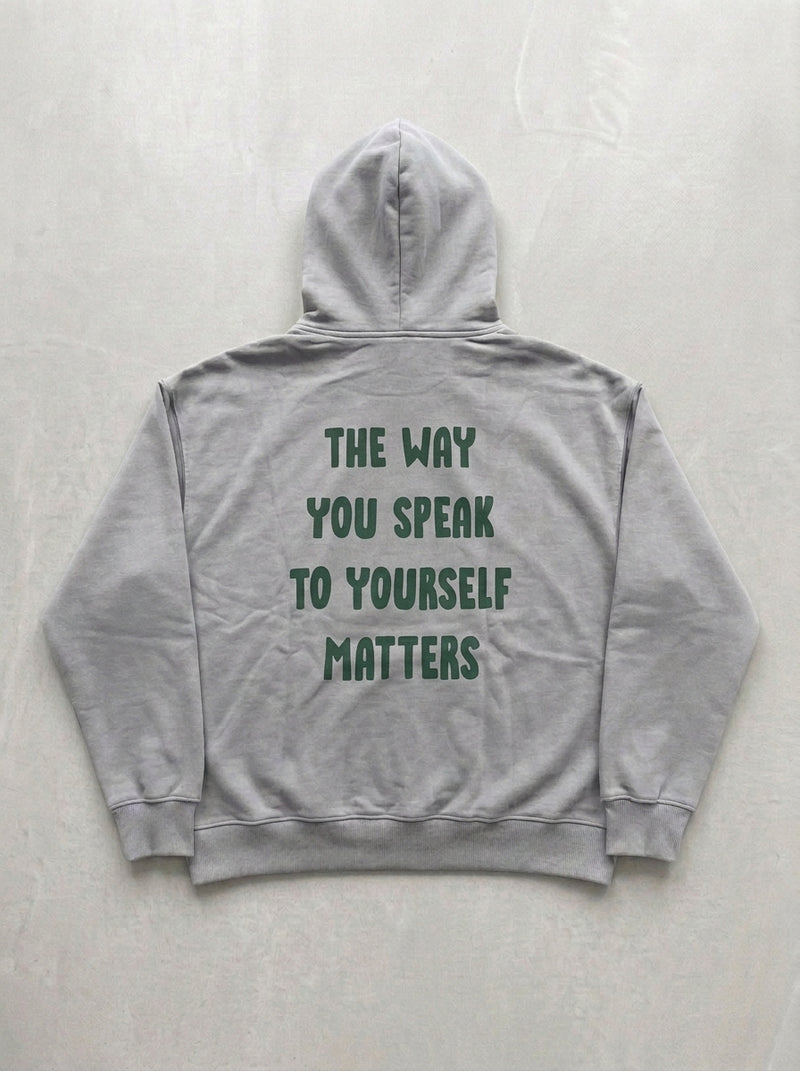 The Way You Speak Hoodie - Silver