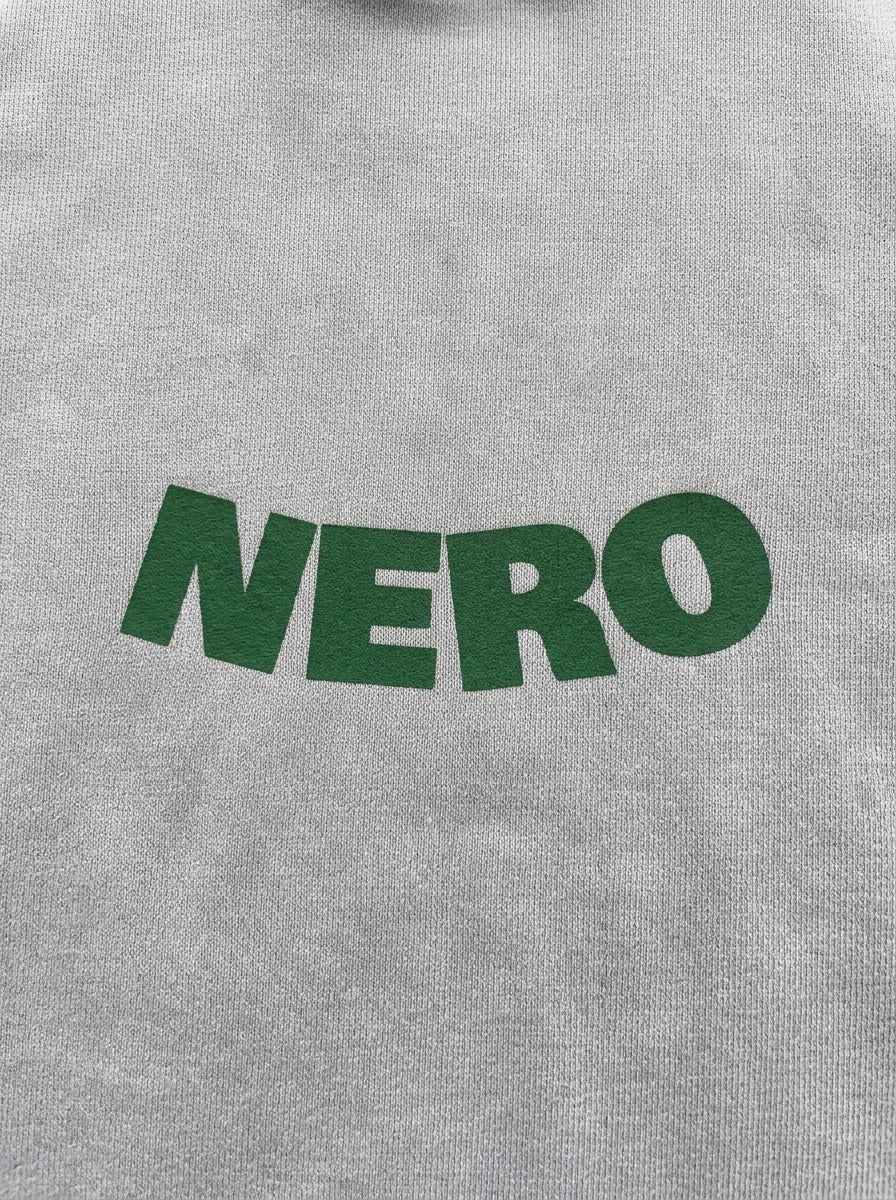 The Way You Speak Hoodie - Silver - front print close-up