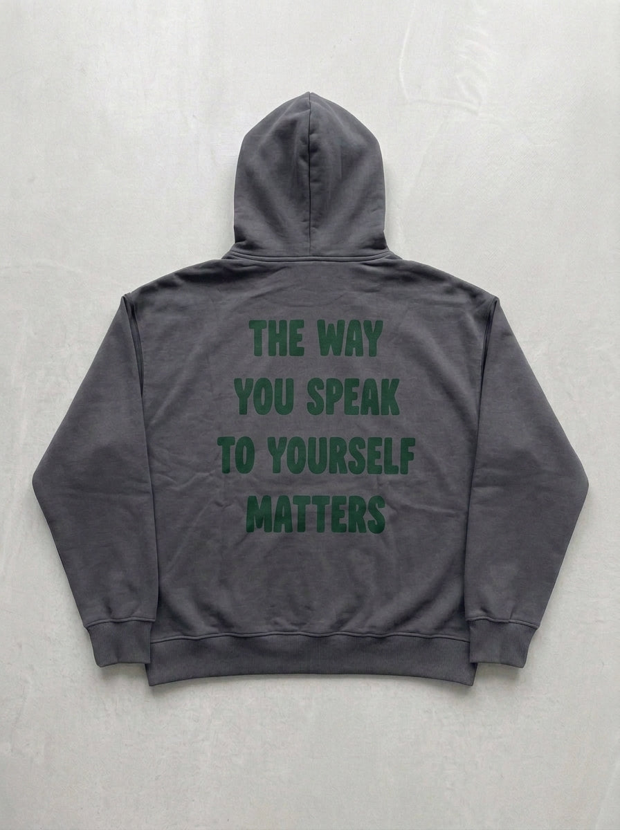 The Way You Speak Hoodie - Smoked - back