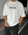 White "Amsterdam" Printed Oversize T-Shirt - Broek