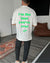 White "Exceptional" Printed Oversize T-Shirt - Broek