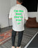 White "Exceptional" Printed Oversize T-Shirt - Broek