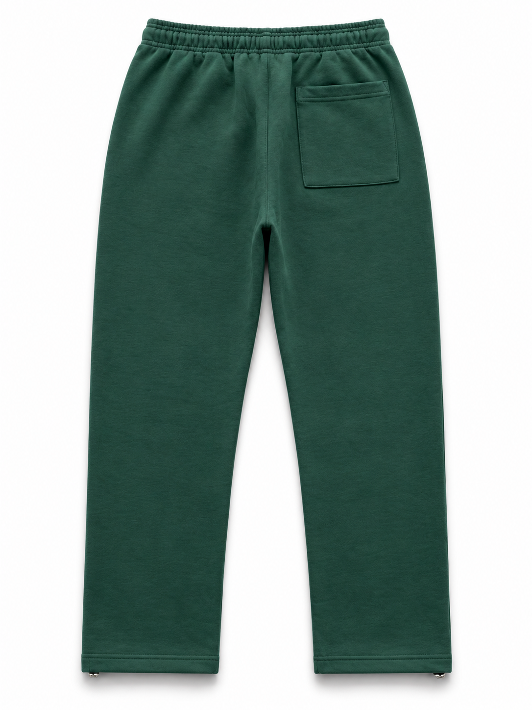 BROEK dark green embroidered patch sweatpants, back view
