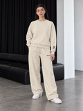 Boxy Sweatsuit – Beige