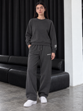 Boxy Sweatsuit – Smoked Grey