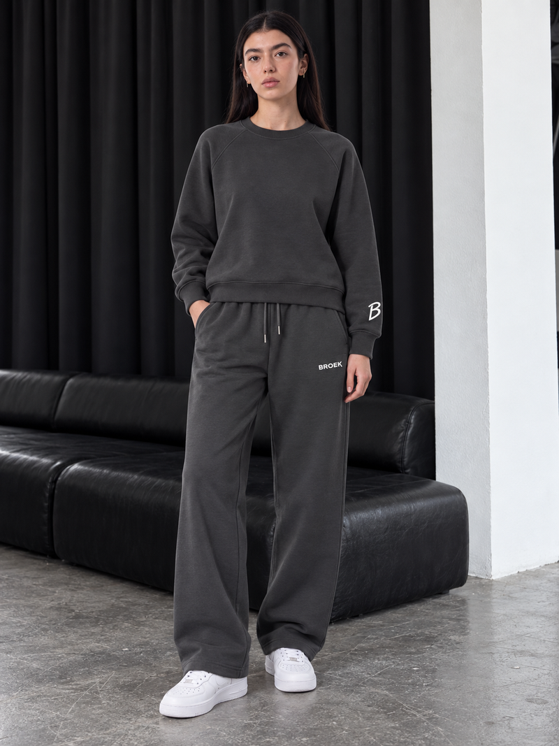 Boxy Sweatsuit – Smoked Grey