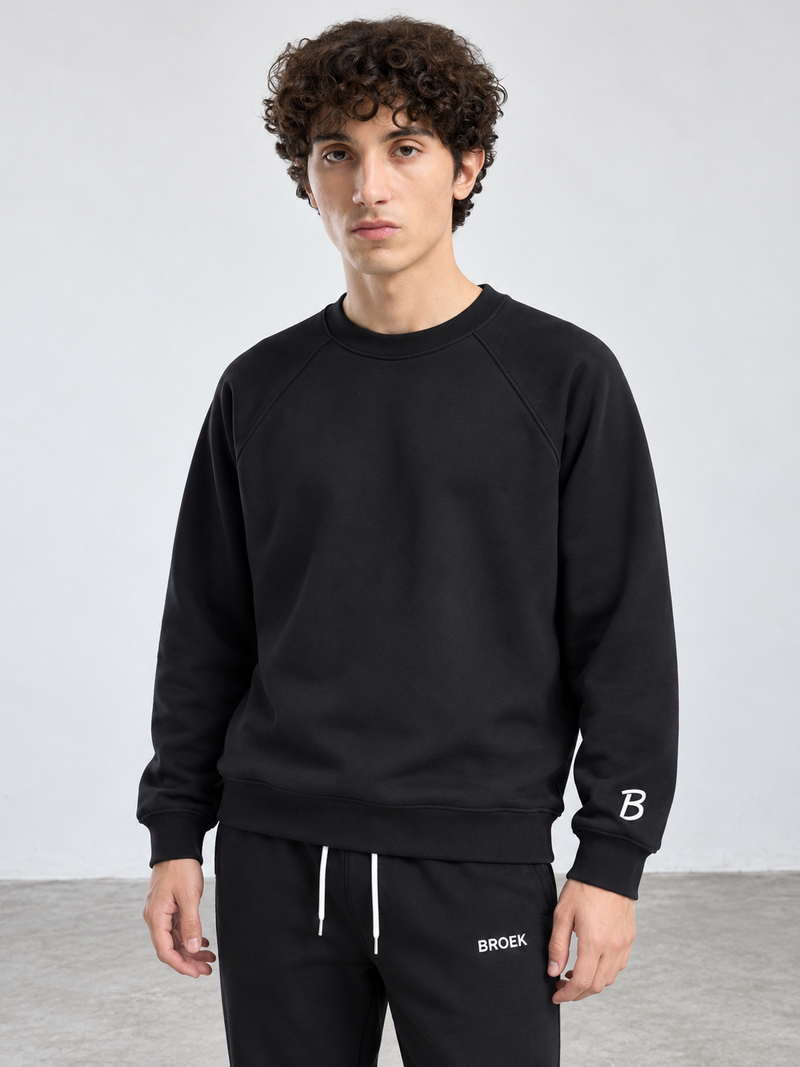 Raglan Crewneck – Black