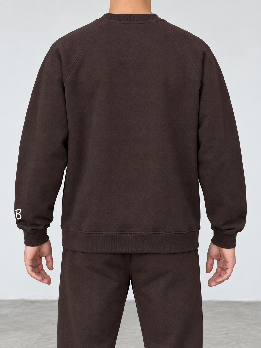 BROEK Raglan Crewneck – Brown — ظهر الكرو نيك