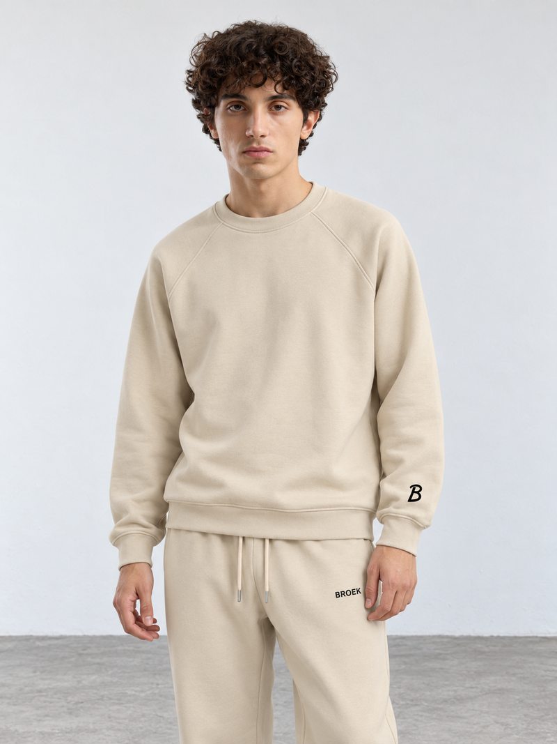 Raglan Crewneck – Beige