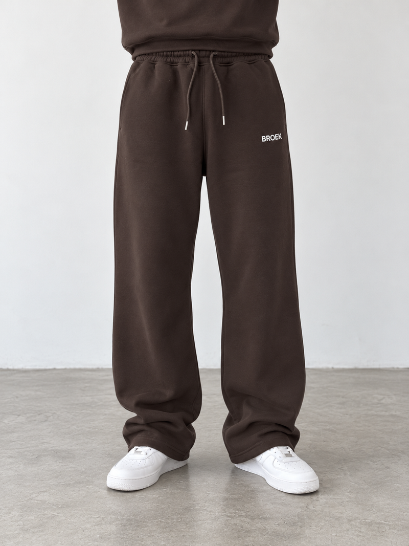 Relaxed Sweatpants – Brown