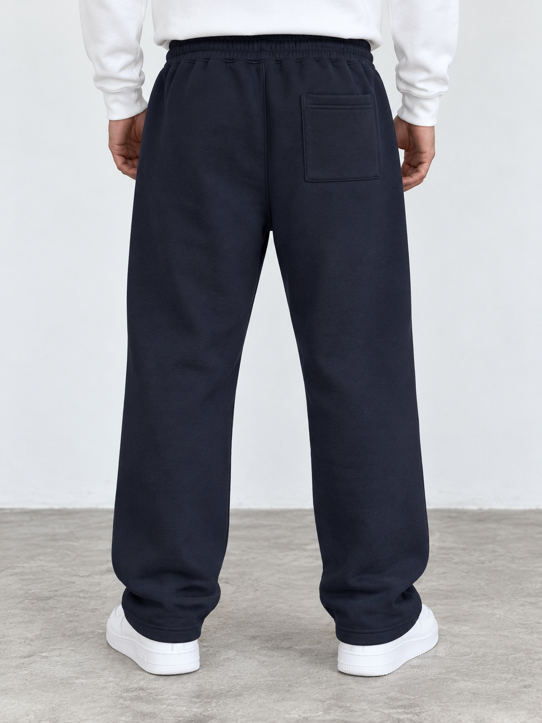 BROEK Relaxed Sweatpants – Navy — ظهر البنطلون