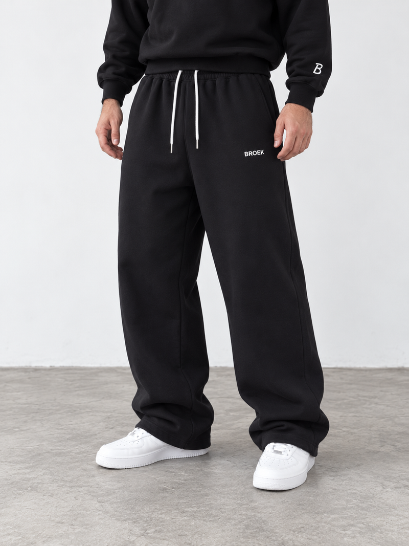 Relaxed Sweatpants – Black