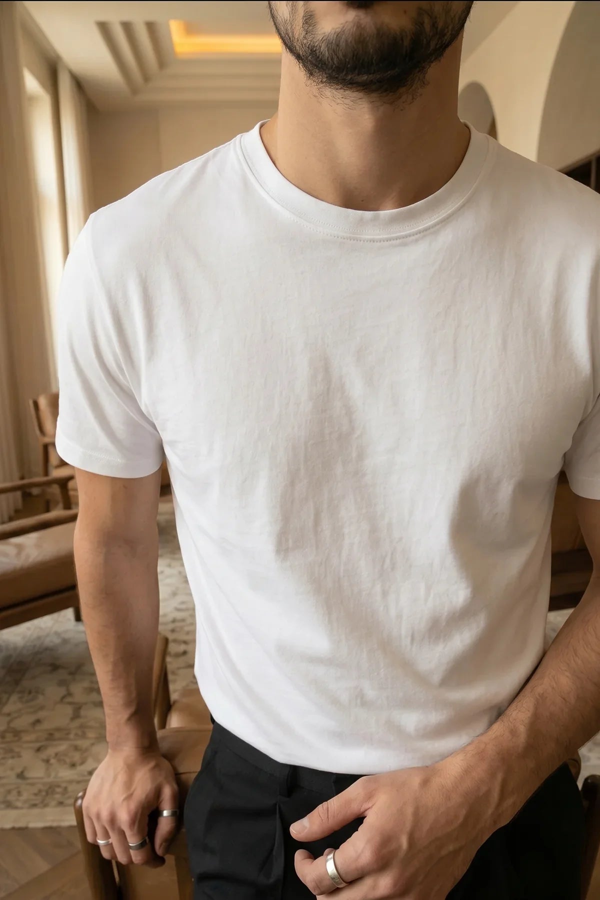White Regular Fit T-Shirt